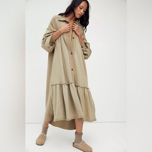 Free People Cardigan Sweatshirt Dress